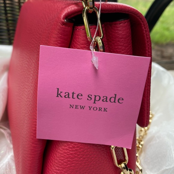 ⚡️NWT⚡️Kate Spade New York Carlyle Leather Chain Shoulder Bag - Picture 4 of 14